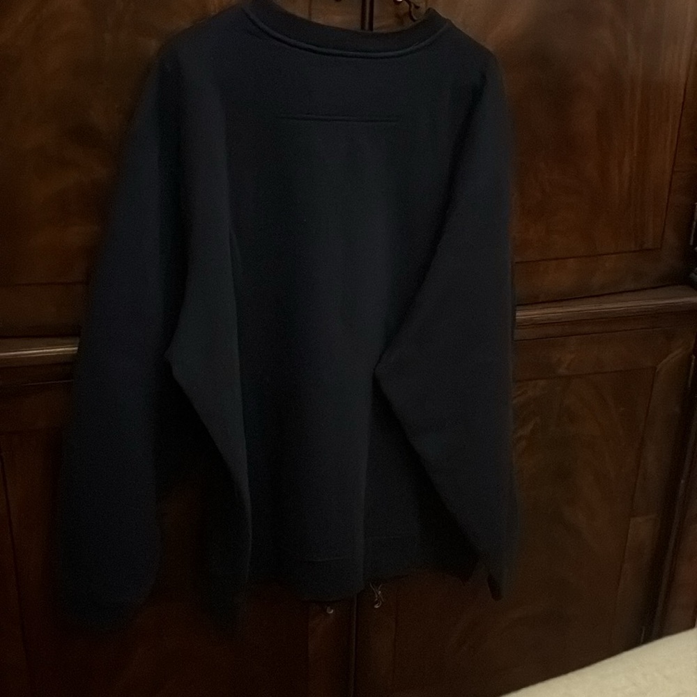VINTAGE90s LLBEAN XL NAVY blue Crew Neck Sweatshirt embroidered VGUC! - Picture 4 of 4